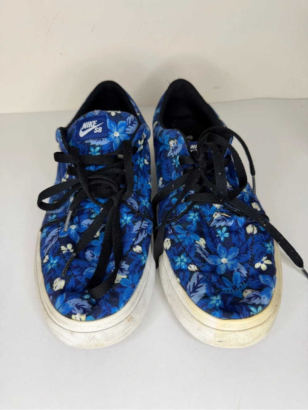 Nike SB Satire Canvas Premium Floral Deep Royal Blue 705193-412 Men’s Size 13